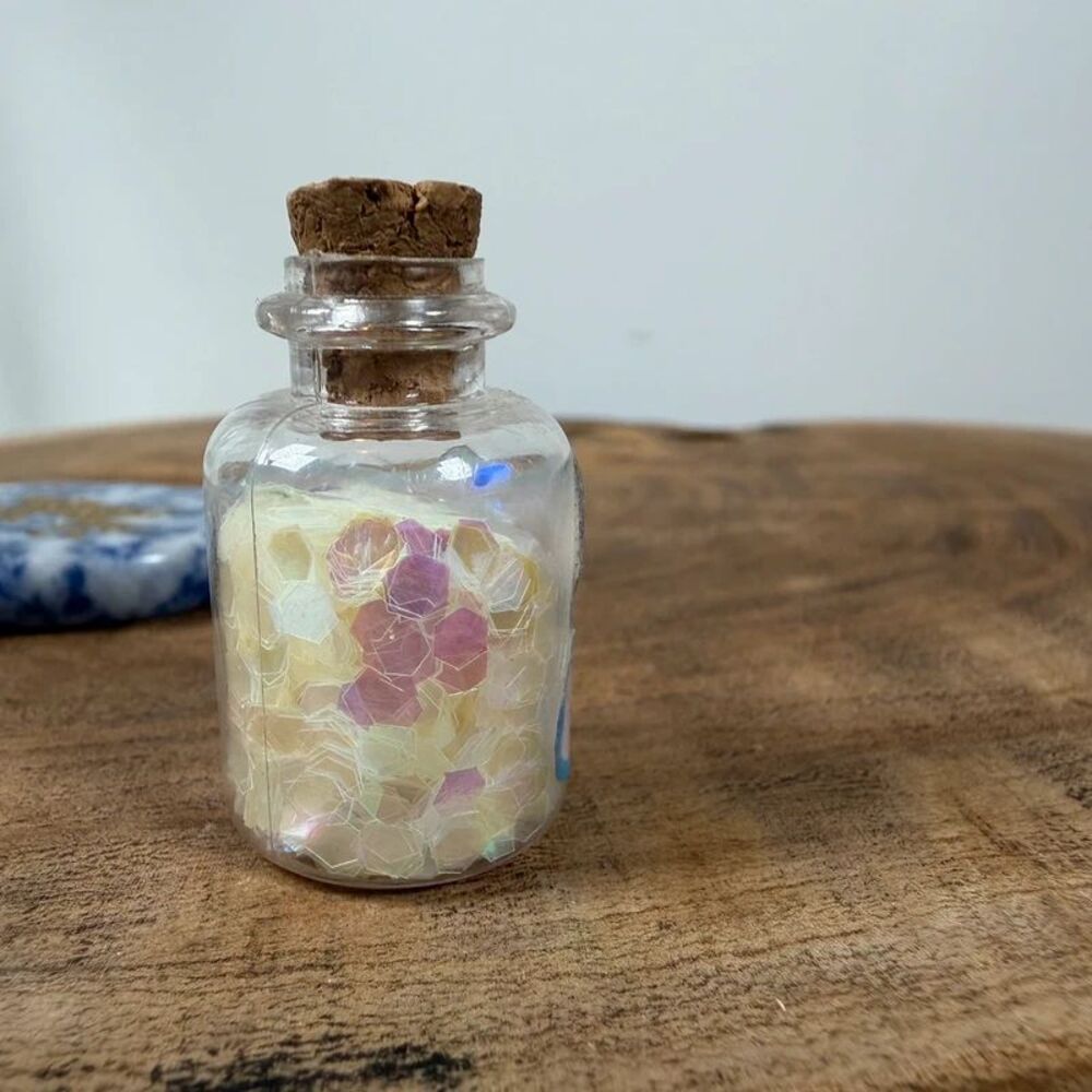 Magical Unicorn Sodalite Crystal Pocket Stone & "Unicorn Magic" Vial Set - Picture 7 of 11